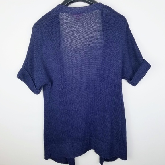 Lilly Pulitzer- Womens XS  Light Navy Harbour Short Sleeve Cardigan Sweater - Picture 4 of 9